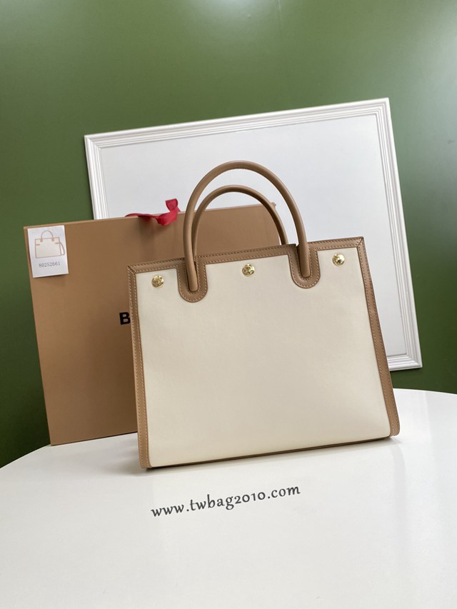 Burberry專門店新款大號Title泰爾勒手袋 巴寶莉手提托特包購物袋 yxb1003